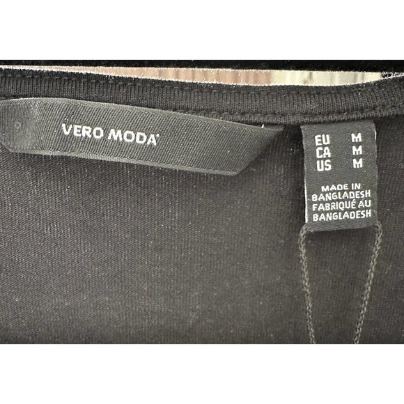 NWT Vero Moda Side Cut Out Mini Dress Sleeveless Womens Black Size Medium - Picture 6 of 8